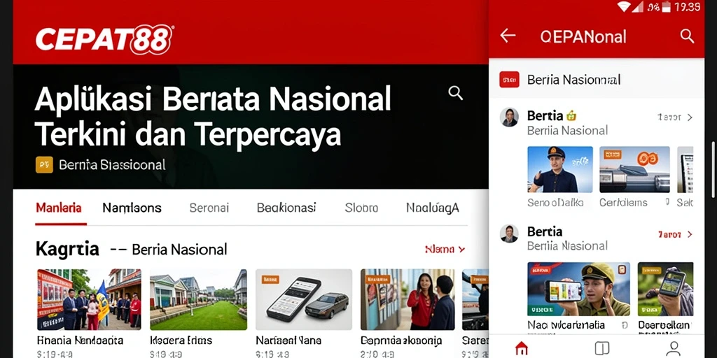 Tampilan antarmuka CEPAT88 yang sederhana dan informatif.