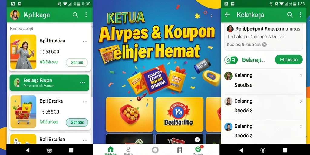 Tampilan antarmuka pengguna KETUA dengan berbagai penawaran menarik.