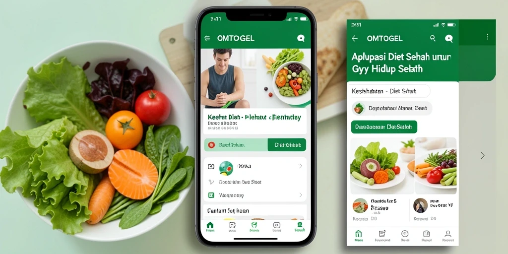 Antarmuka user-friendly OMTOGEL untuk diet sehat.