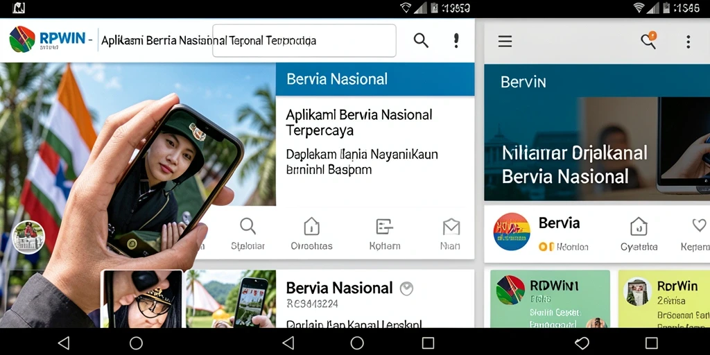 Tampilan antarmuka aplikasi RPWIN yang menampilkan berita nasional.