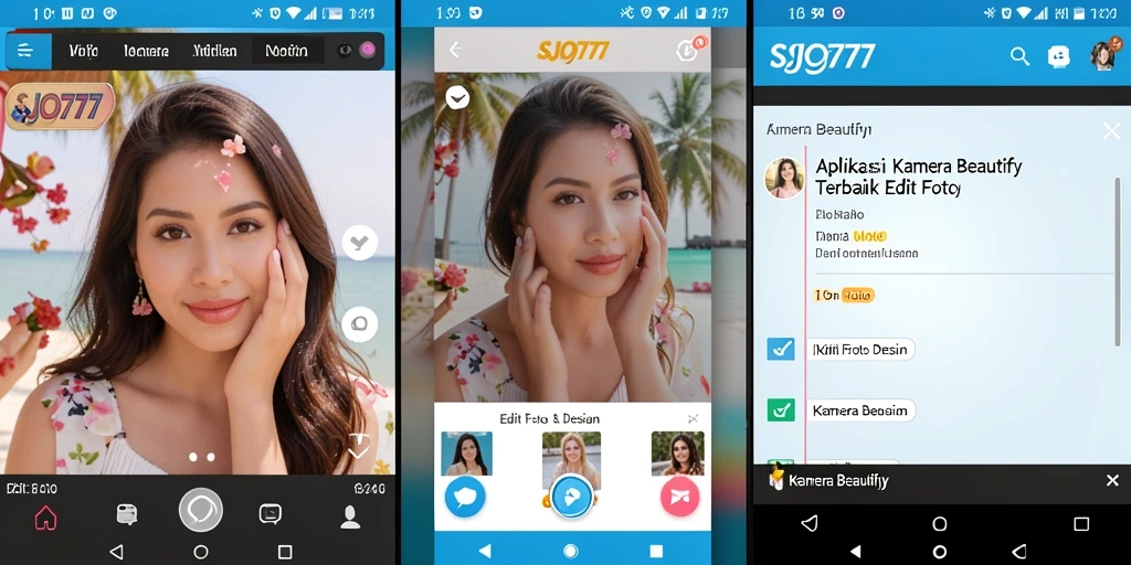 Tampilan antarmuka SJO777 dengan fitur editing yang menarik.